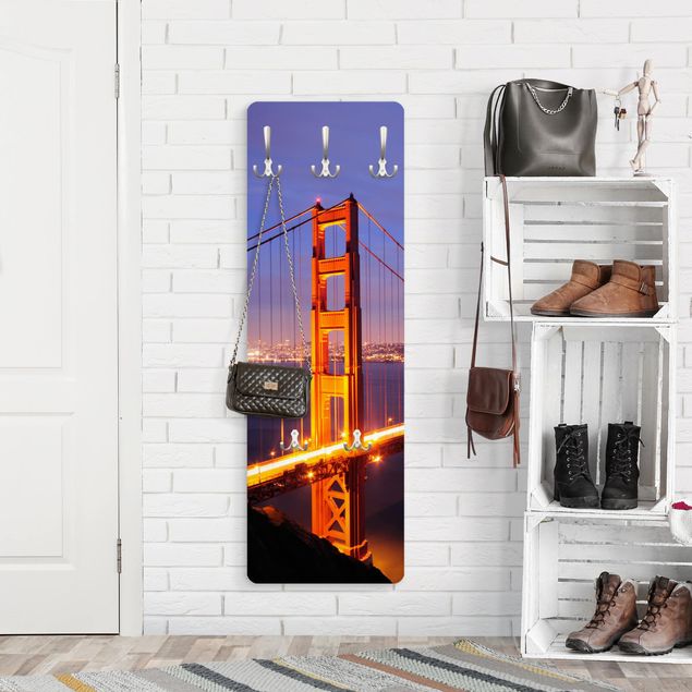 Garderobe San Fancisco - Golden Gate Bridge bei Nacht