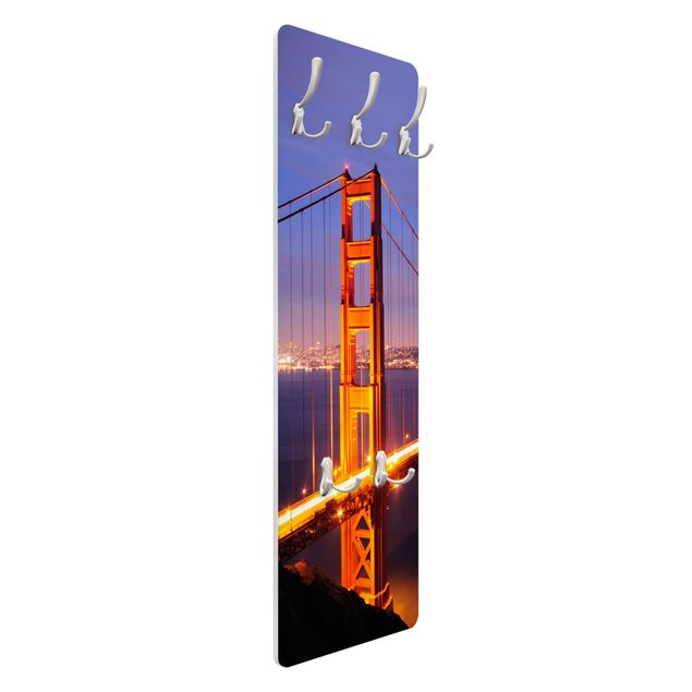 Garderobe San Fancisco - Golden Gate Bridge bei Nacht