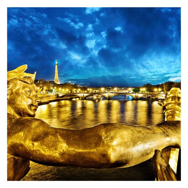 Fototapete - Goldenes Paris