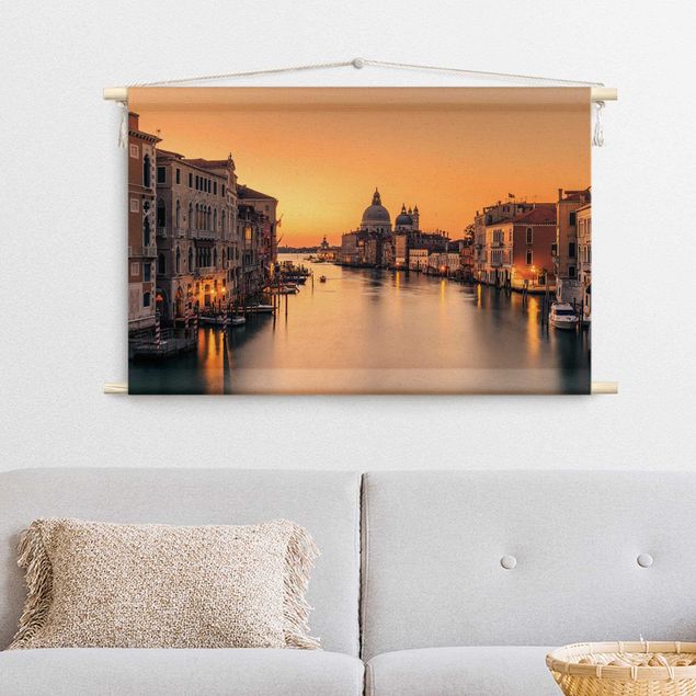 Wandteppich groß Goldenes Venedig