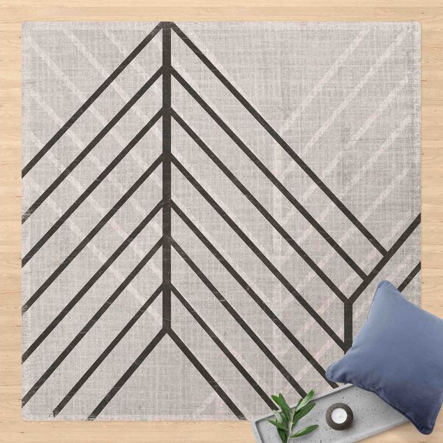 Teppich modern Grafisches Gittermuster