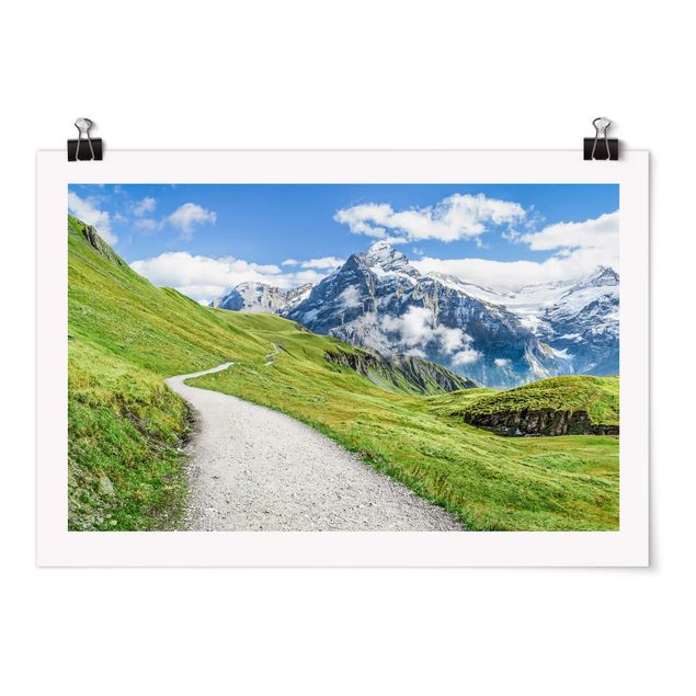 Landschaft Poster kaufen Grindelwald Panorama