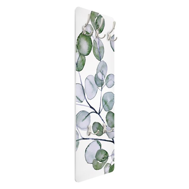 Garderobe - Grünes Aquarell Eukalyptuszweig
