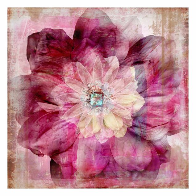 Fototapete - Grunge Flower