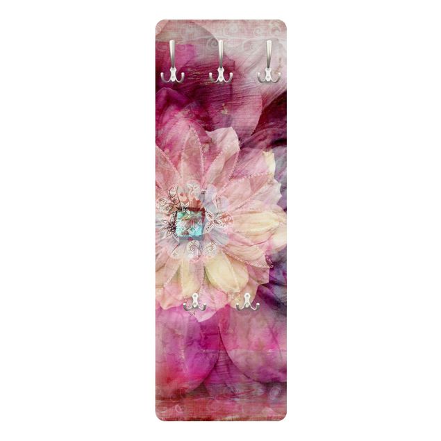 Garderobe Blumen - Grunge Flower - Rosa Pink