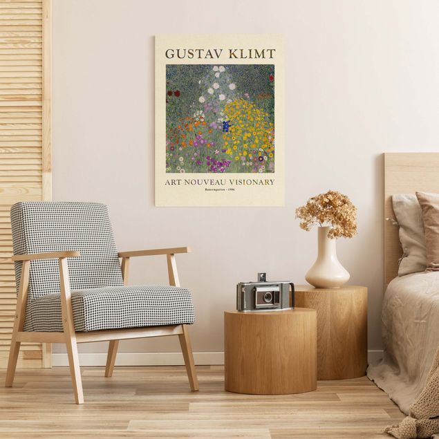Leinwand Blumen Gustav Klimt - Bauerngarten - Museumsedition