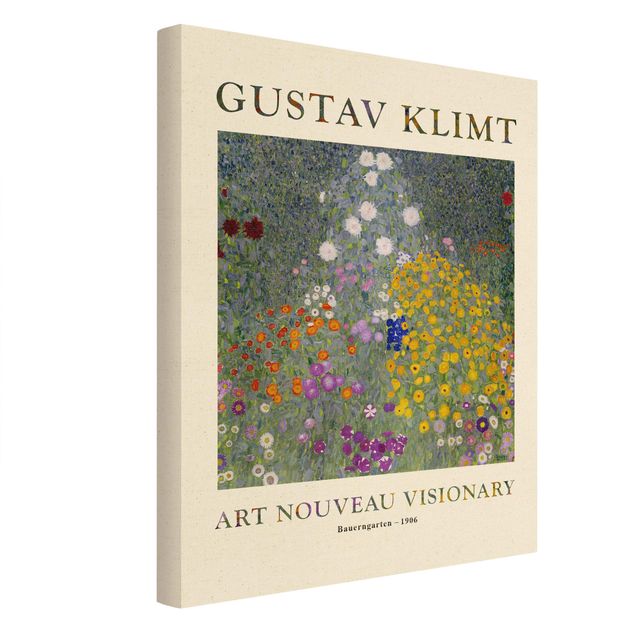 Leinwandbilder kaufen Gustav Klimt - Bauerngarten - Museumsedition