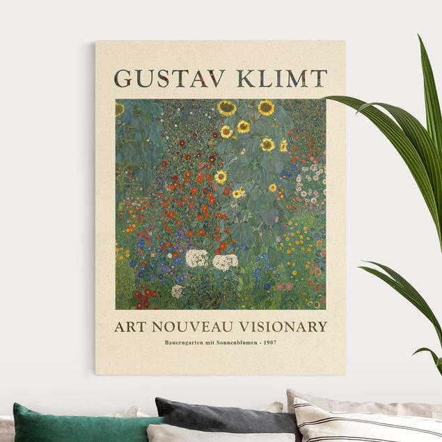 Klimt Bilder Gustav Klimt - Bauerngarten mit Sonnenblumen - Museumsedition