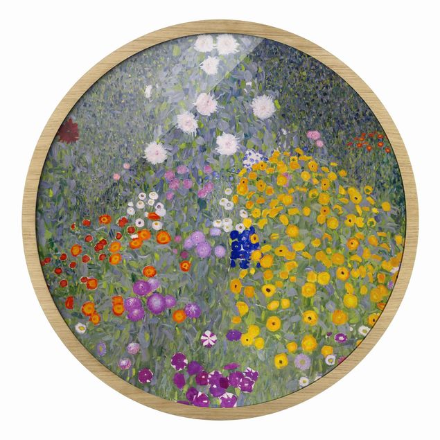 Kunstdrucke mit Rahmen Gustav Klimt - Bauerngarten