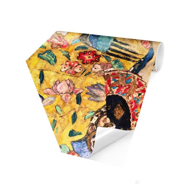 Klimt Bilder Gustav Klimt - Dame mit Fächer
