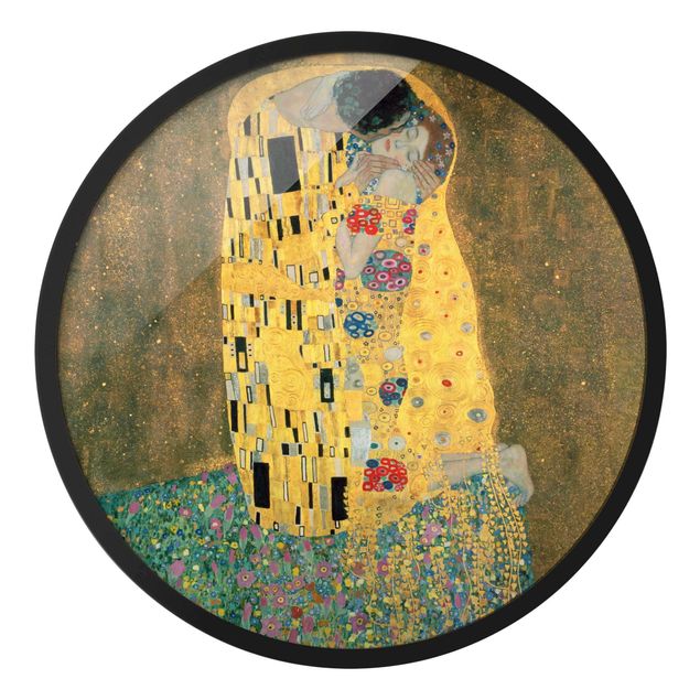 Kunstdrucke mit Rahmen Gustav Klimt - Der Kuß