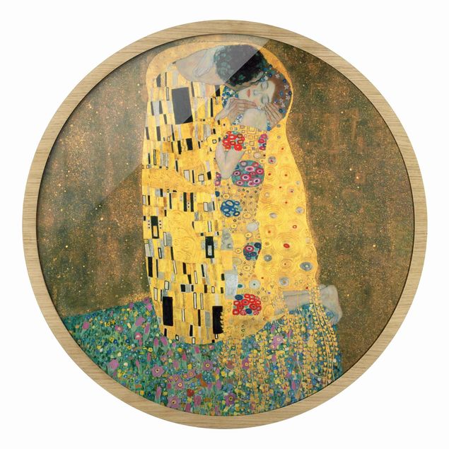 Kunstdrucke mit Rahmen Gustav Klimt - Der Kuß
