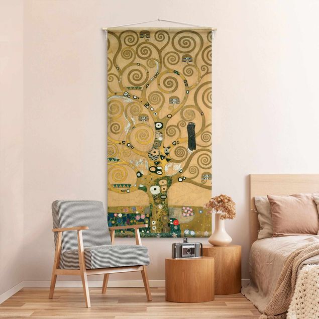 Wandbehang Tuch Gustav Klimt - Der Lebensbaum