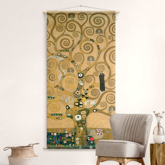 Großes Wandtuch Gustav Klimt - Der Lebensbaum