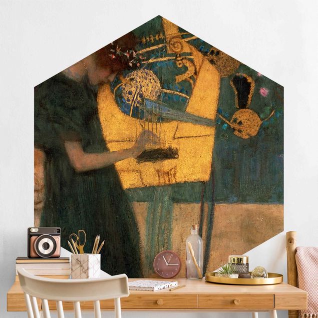 Tapete Art Deco Gustav Klimt - Die Musik