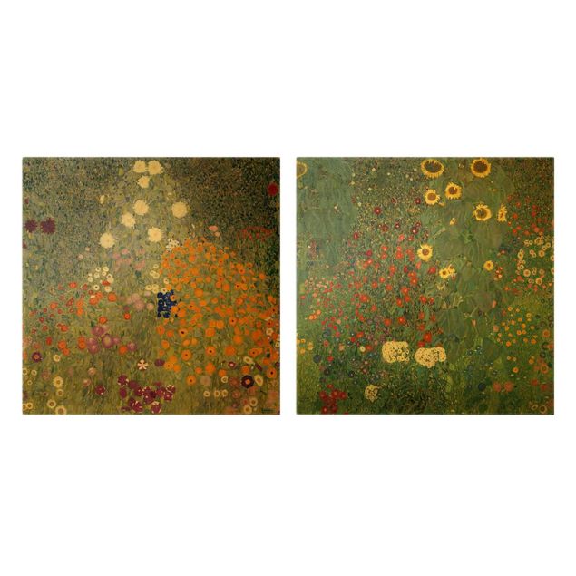 Wandbilder Gustav Klimt - Im grünen Garten