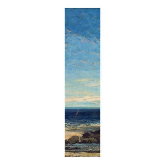 Schiebegardine Wald Gustave Courbet - Blaues Meer