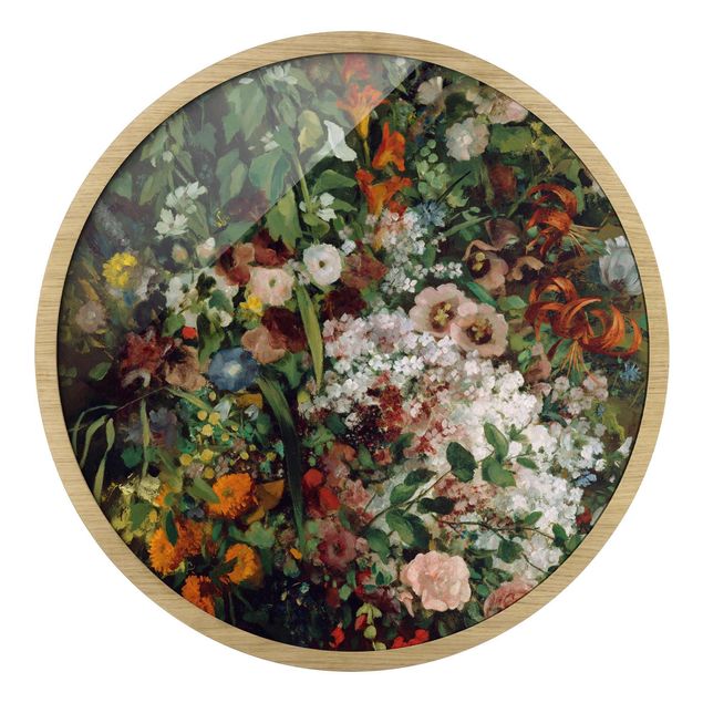 Wandbilder Gustave Courbet - Blumenstrauß in Vase