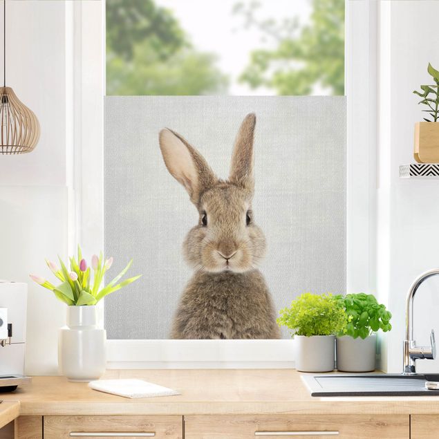Fensterbilder selbstklebend Hase Hilbert