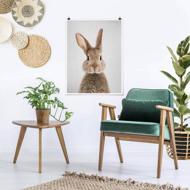 Tiere Poster Hase Hilbert