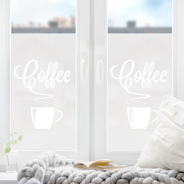 Milchglasfolie Fenster Heißer Kaffee II