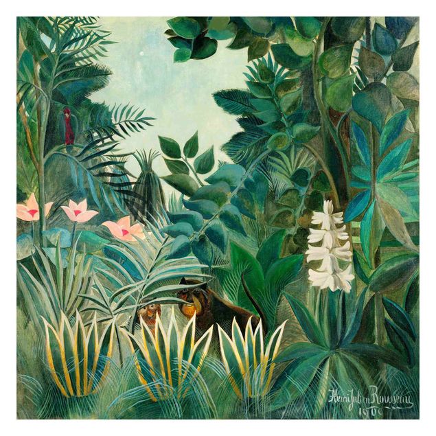 Fototapete - Henri Rousseau - Dschungel am Äquator