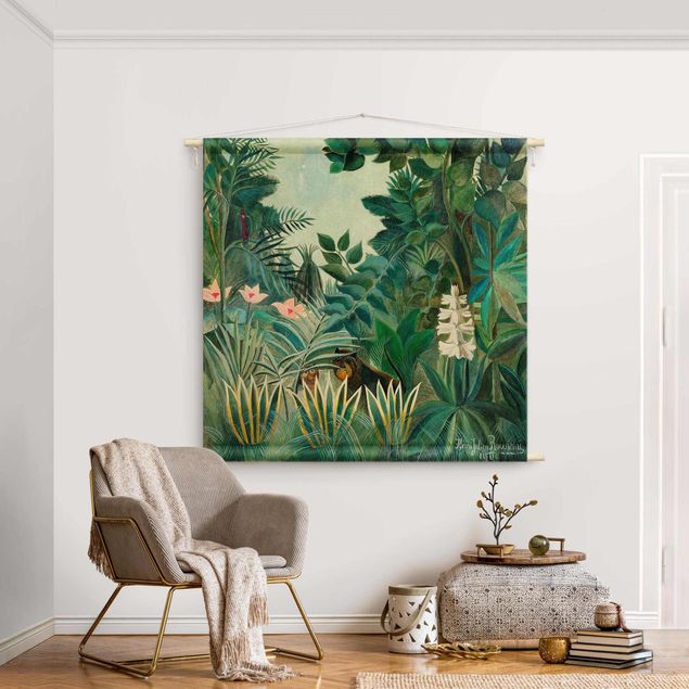 Wandtücher Henri Rousseau - Dschungel am Äquator