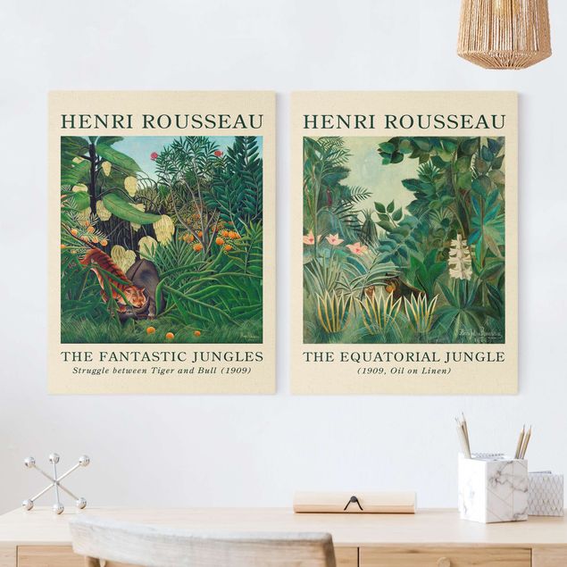 Leinwandbilder Wald Henri Rousseau - Museumsedition Dschungel am Äquator