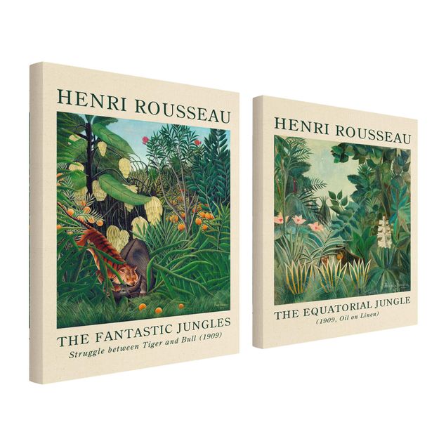 schöne Leinwandbilder Henri Rousseau - Museumsedition Dschungel am Äquator