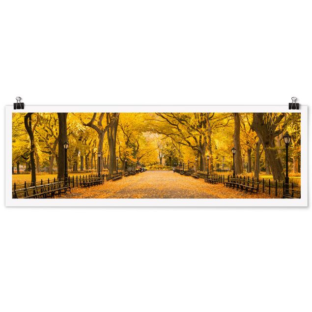 Moderne Poster Herbst im Central Park
