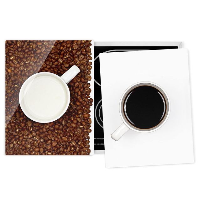 Herdabdeckplatten Backen & Kaffee Milchkaffee
