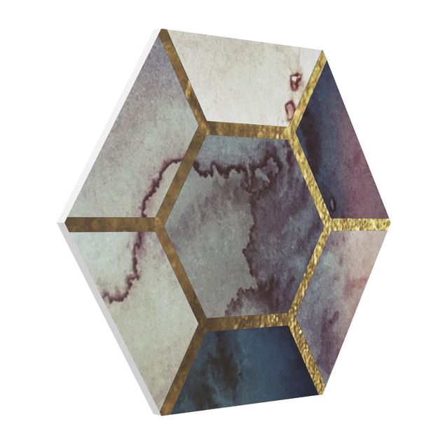 Hexagon Bild Forex - Hexagonträume Aquarell Muster
