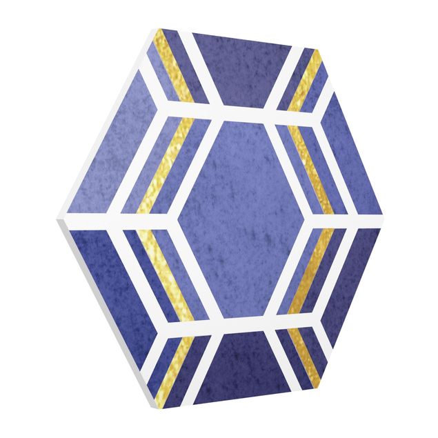 Hexagon Bild Forex - Hexagonträume Muster in Indigo