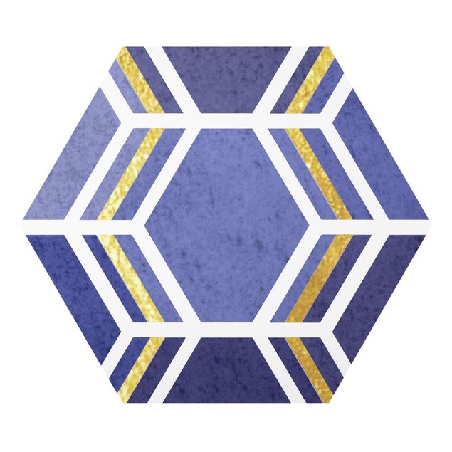 Hexagon Bild Forex - Hexagonträume Muster in Indigo
