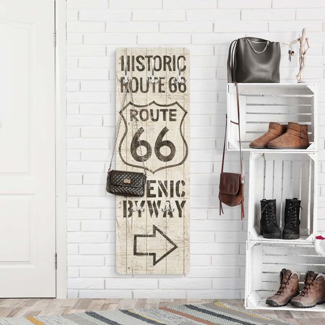 Garderobe mit Motiv Historic Route 66
