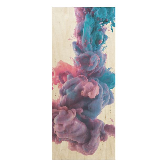 Holzbilder Abstrakte flüssige Farbe