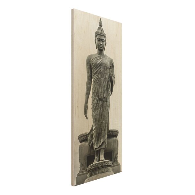 Holzbilder Syklines Buddha Statue
