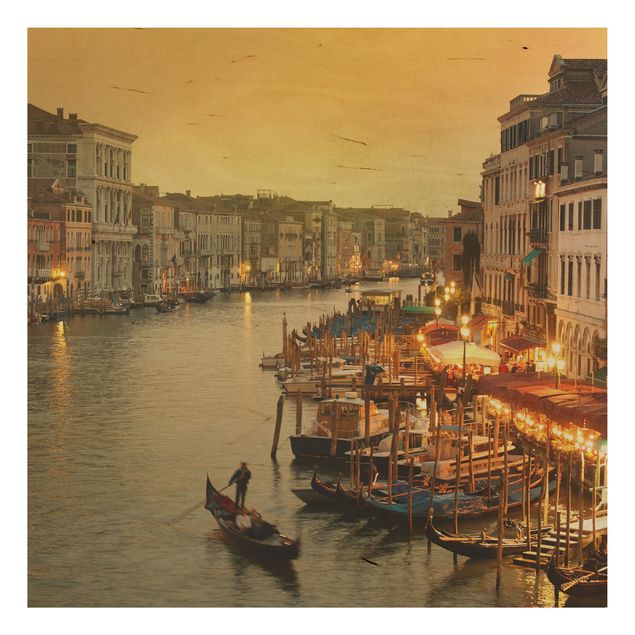Holzbilder Großer Kanal von Venedig