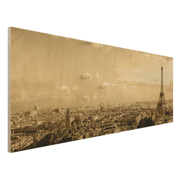 Holzbilder Syklines I Love Paris