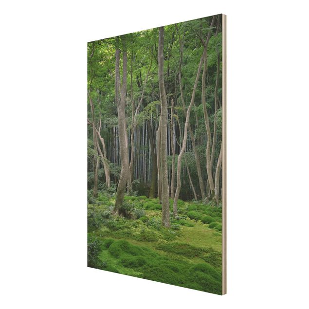 Holzbilder Syklines Japanischer Wald