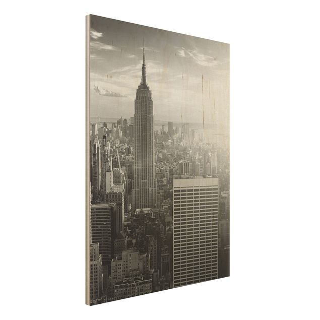 Holzbilder Syklines Manhattan Skyline