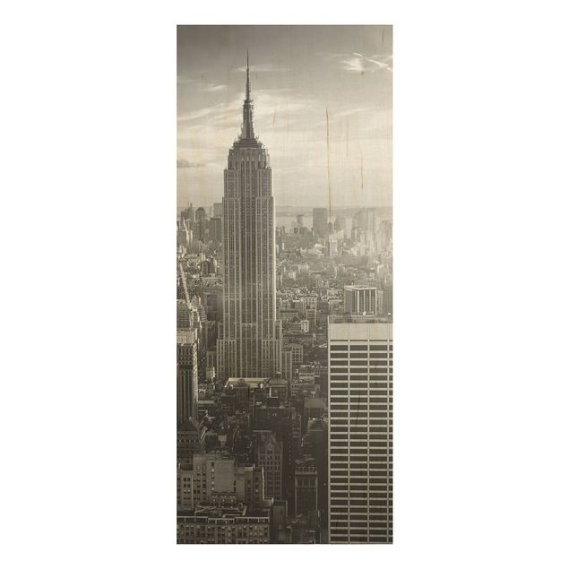 Holzbilder Manhattan Skyline