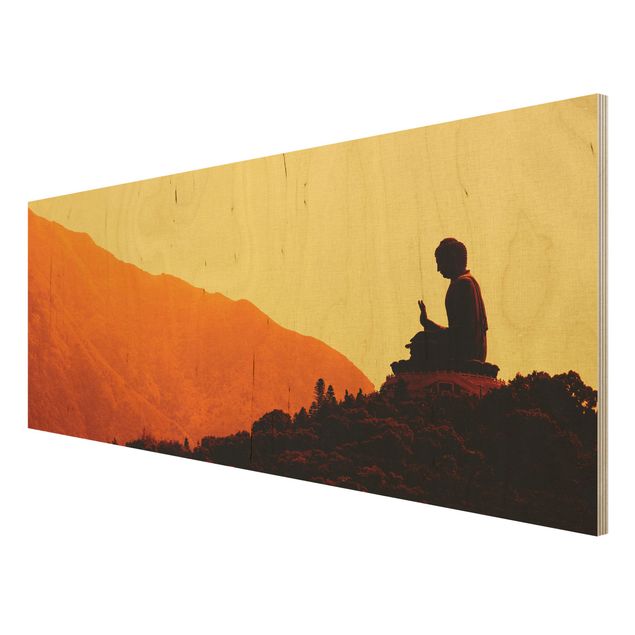 Bilder auf Holz Resting Buddha