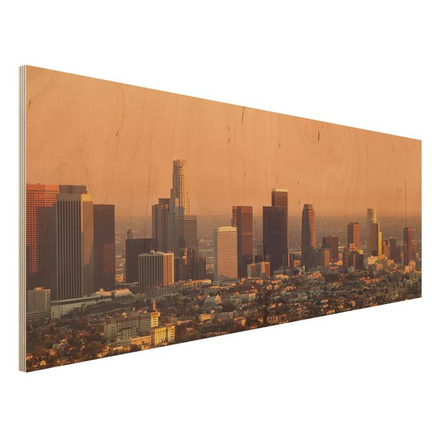 Holzbilder Syklines Skyline of Los Angeles
