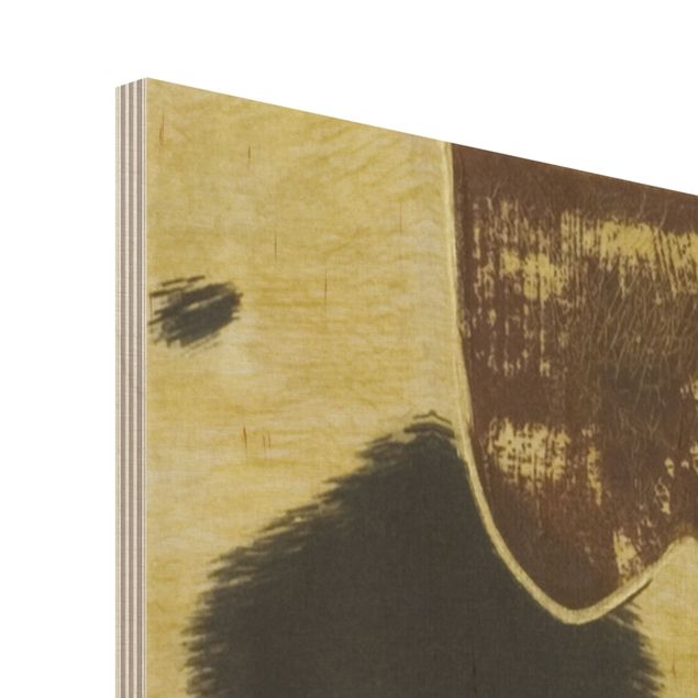Wandbild Holz - Touch of Africa - Quadrat 1:1
