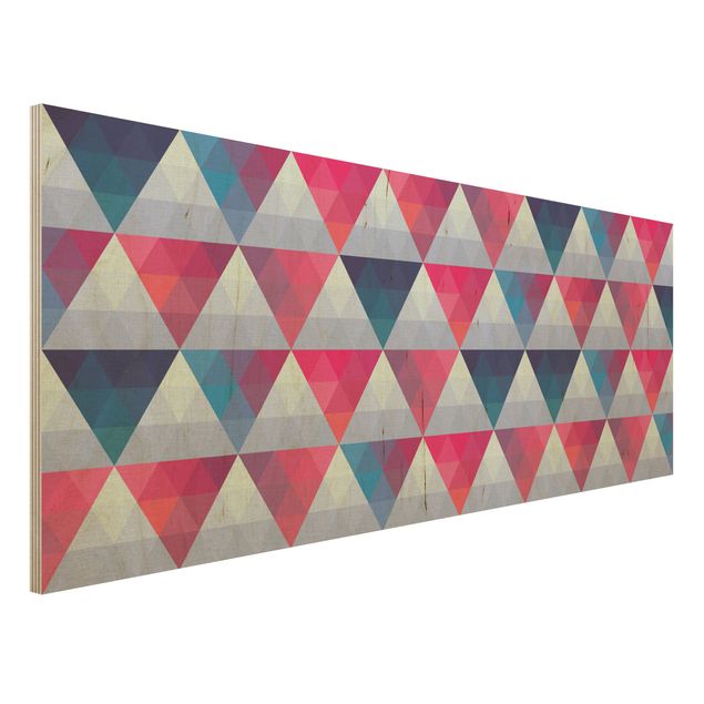 Holzbilder Muster Triangle Muster Design