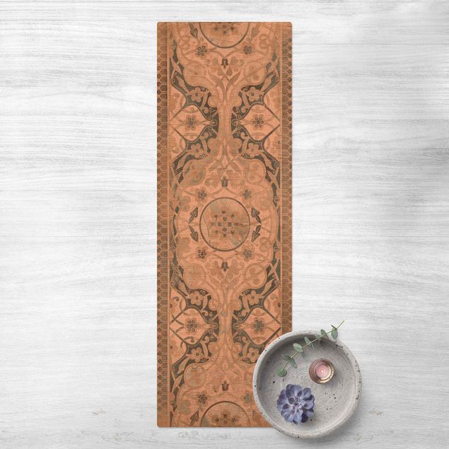 Teppichläufer Holzpaneel Persisch Vintage I