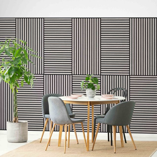 Wandbilder Holzwand Eiche grau Wandcollage