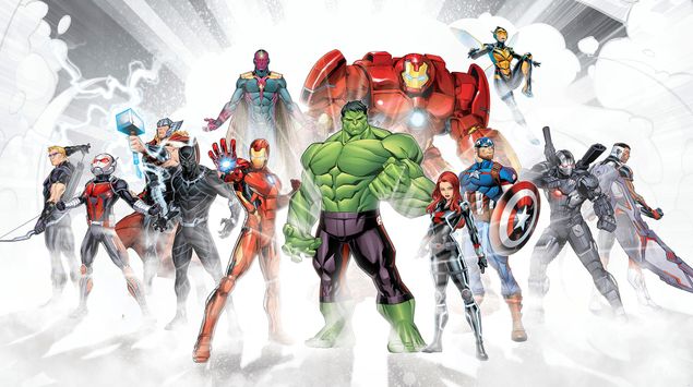 Tapeten Avengers Unite