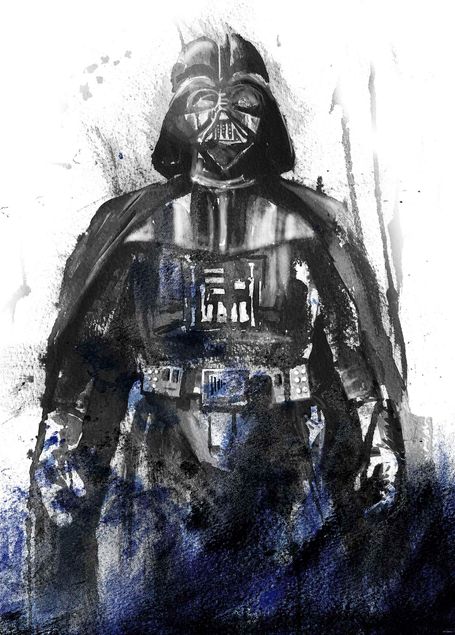 Design Tapeten Star Wars Watercolor Vader